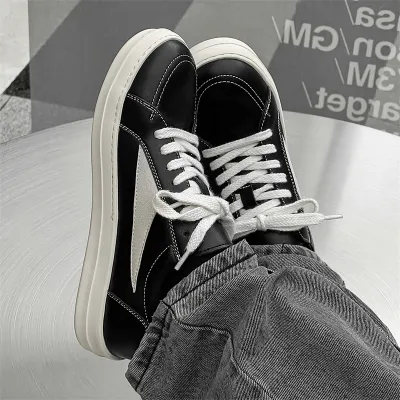 Men’s Breathable Low-Top Leather Sneakers